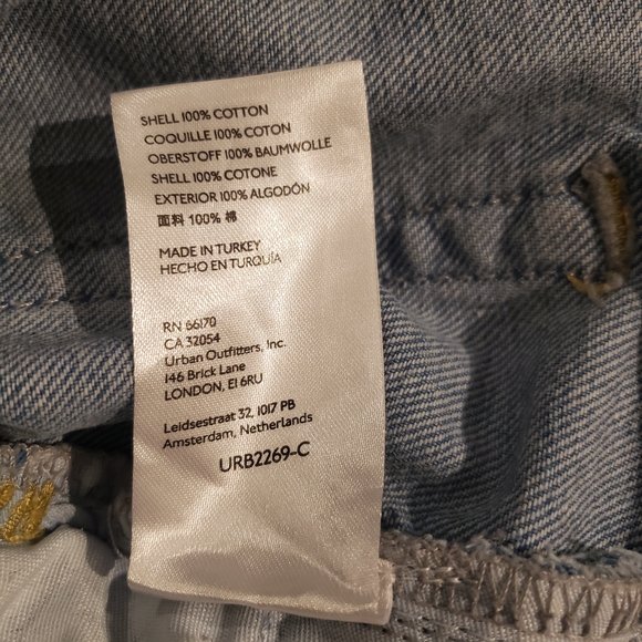 Urban Outfitters BDG Floral Embroidered Mom Jeans Hippie Boho Chic Skater 32 - Picture 10 of 10